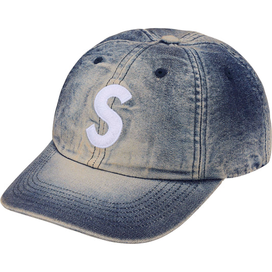 Supreme Cordura Denim S Logo 6-Panel "Bleached Indigo"