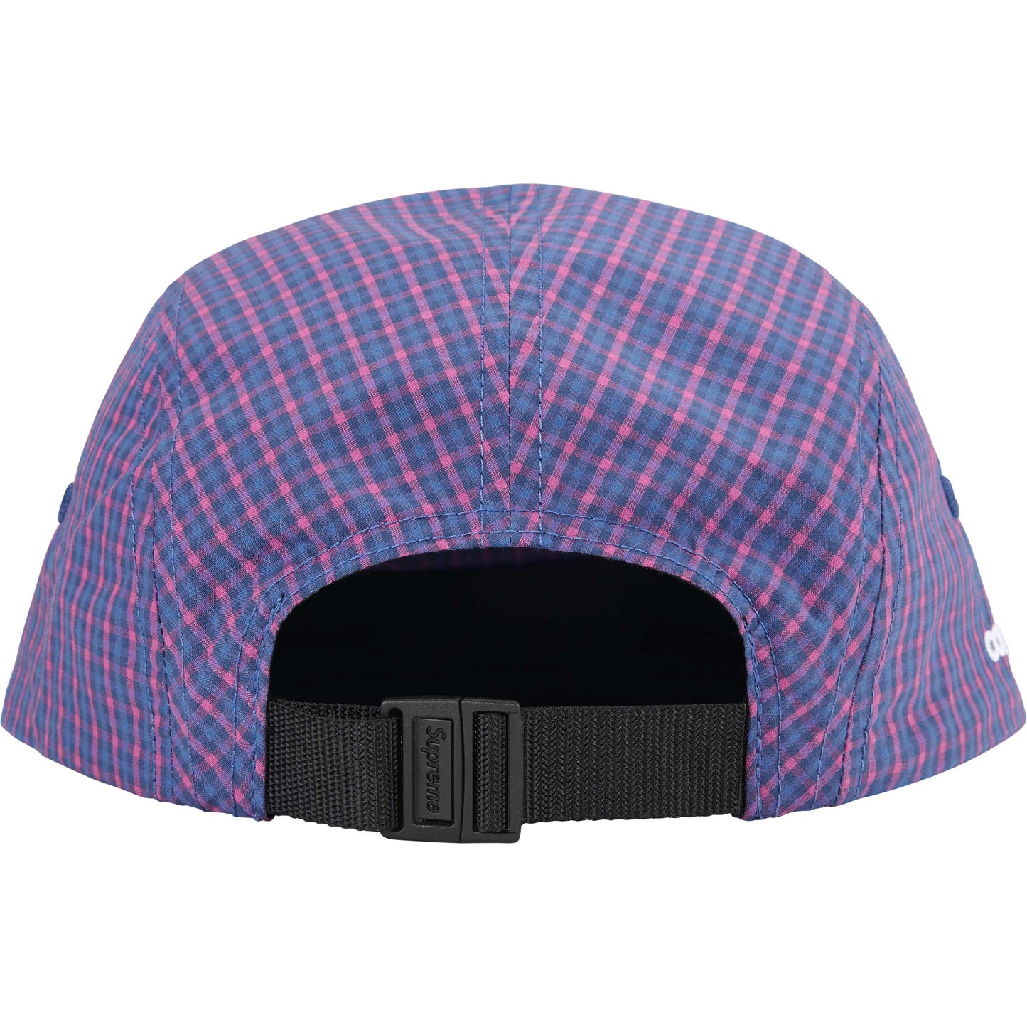 Supreme Cordura Plaid Camp Cap "Blue"