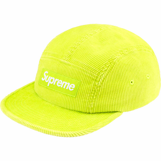 Supreme Corduroy Camp Cap "Neon Yellow"