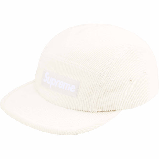 Supreme Corduroy Camp Cap "White"
