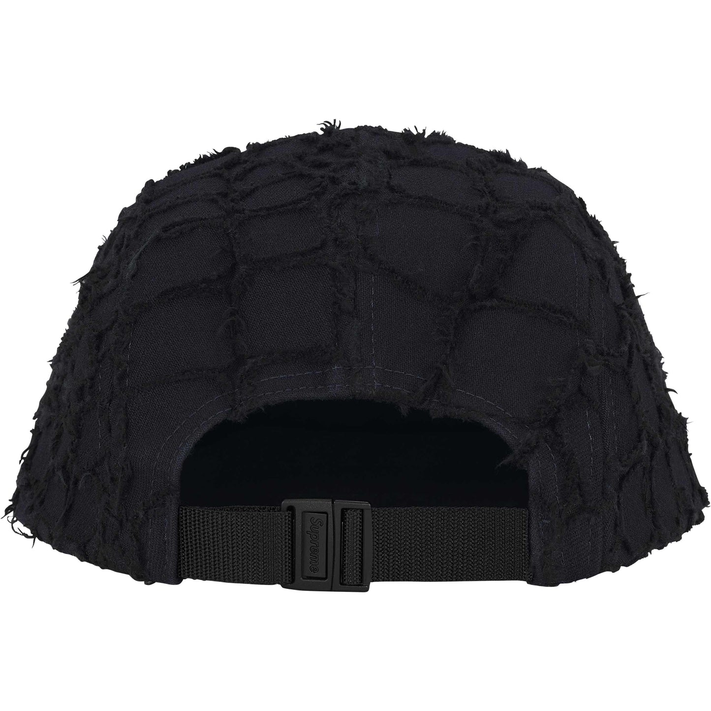 Supreme Frayed Croc Denim Camp Cap "Black"