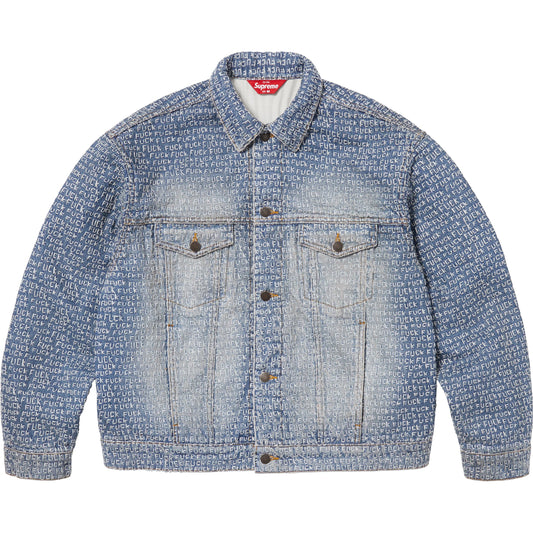 Supreme Fuck Stitch Denim Trucker Jacket "Blue"