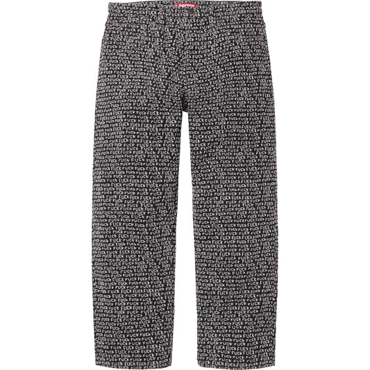 Supreme Fuck Stitch Loose Fit Jean "Black"