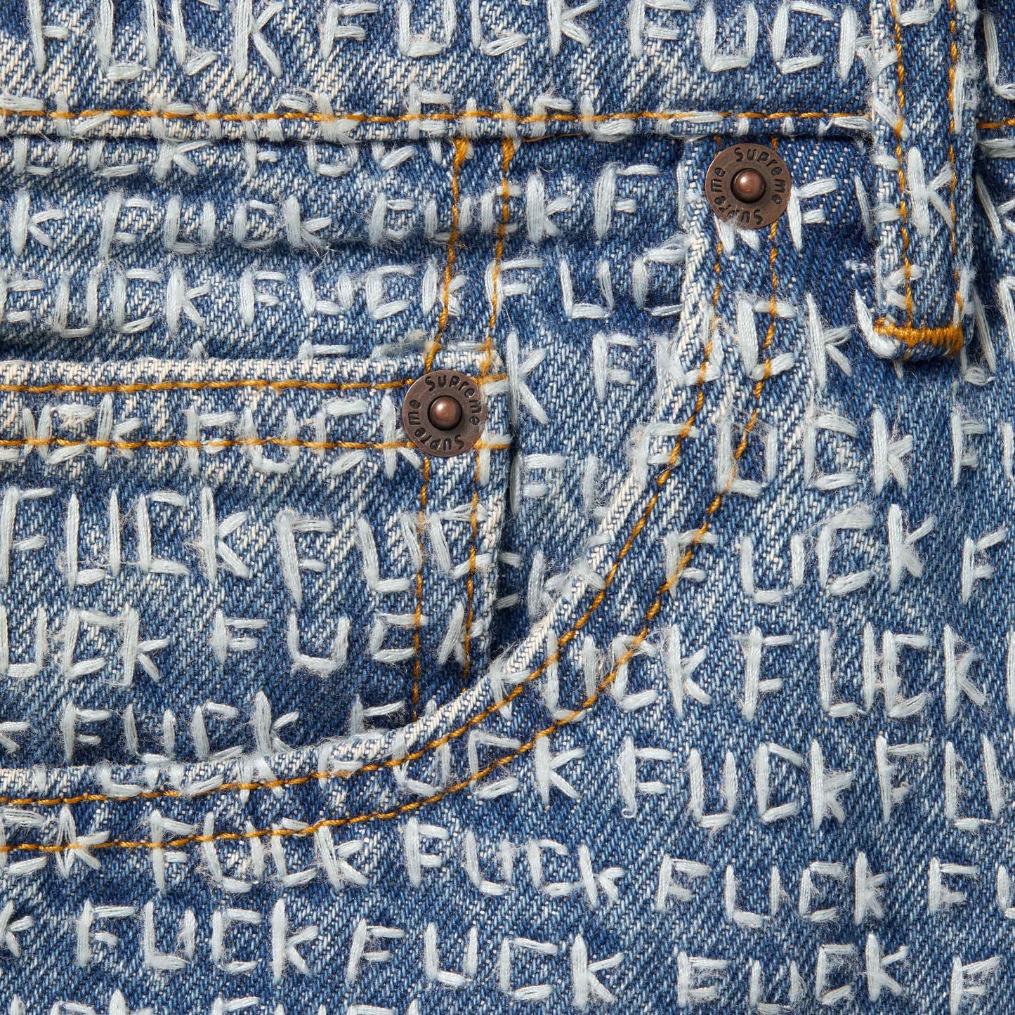 Supreme Fuck Stitch Loose Fit Jean "Blue"