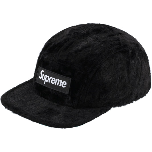 Supreme x GOODENOUGH Crushed Rayon Pile Camp Cap "Black"