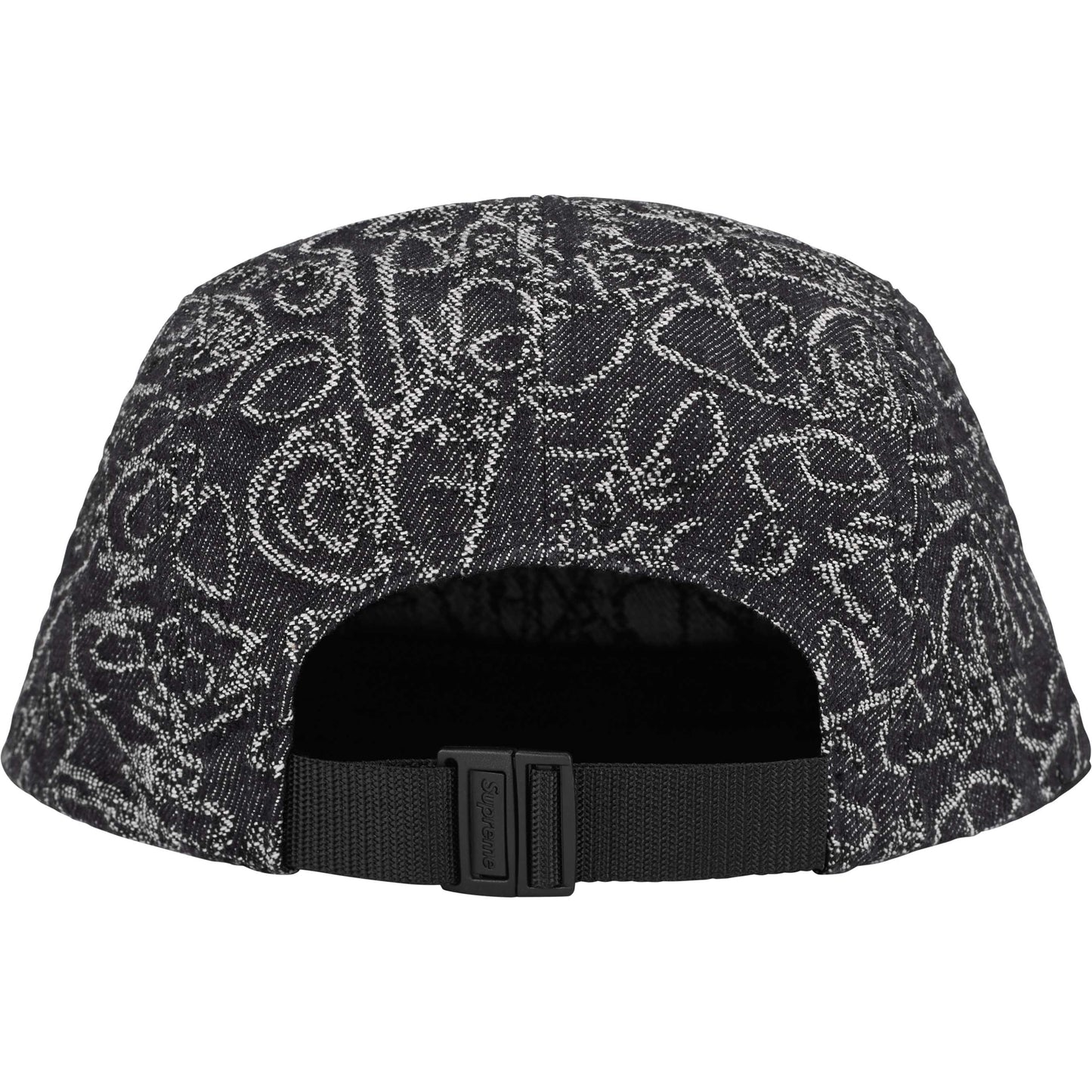 Supreme Handwriting Denim Camp Cap "Black"