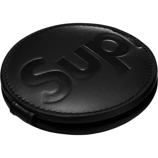 Supreme Leather Pocket Mirror "Black"