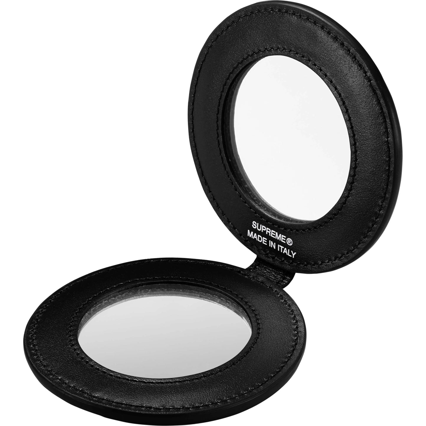 Supreme Leather Pocket Mirror "Black"