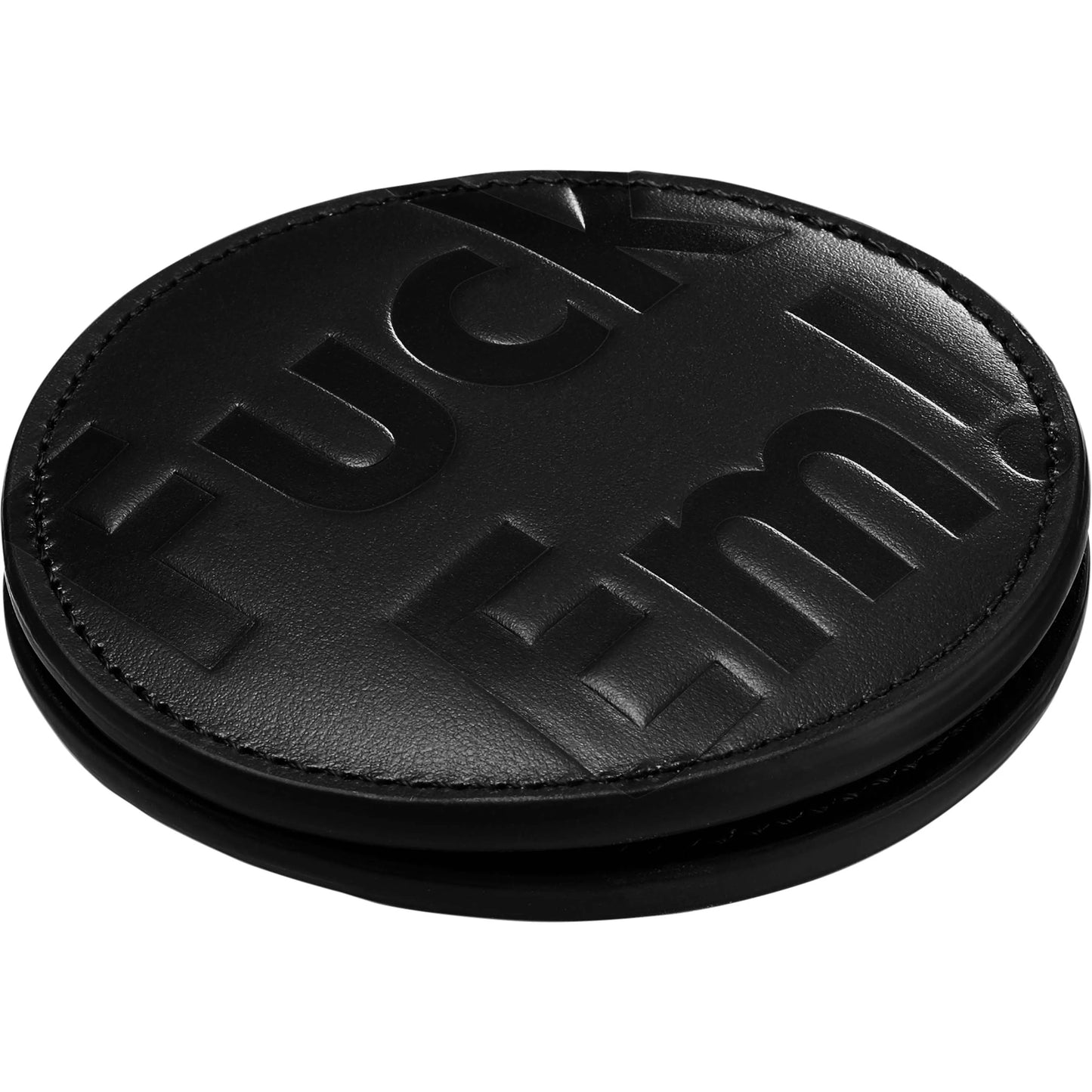 Supreme Leather Pocket Mirror "Black"