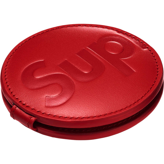 Supreme Leather Pocket Mirror "Red"