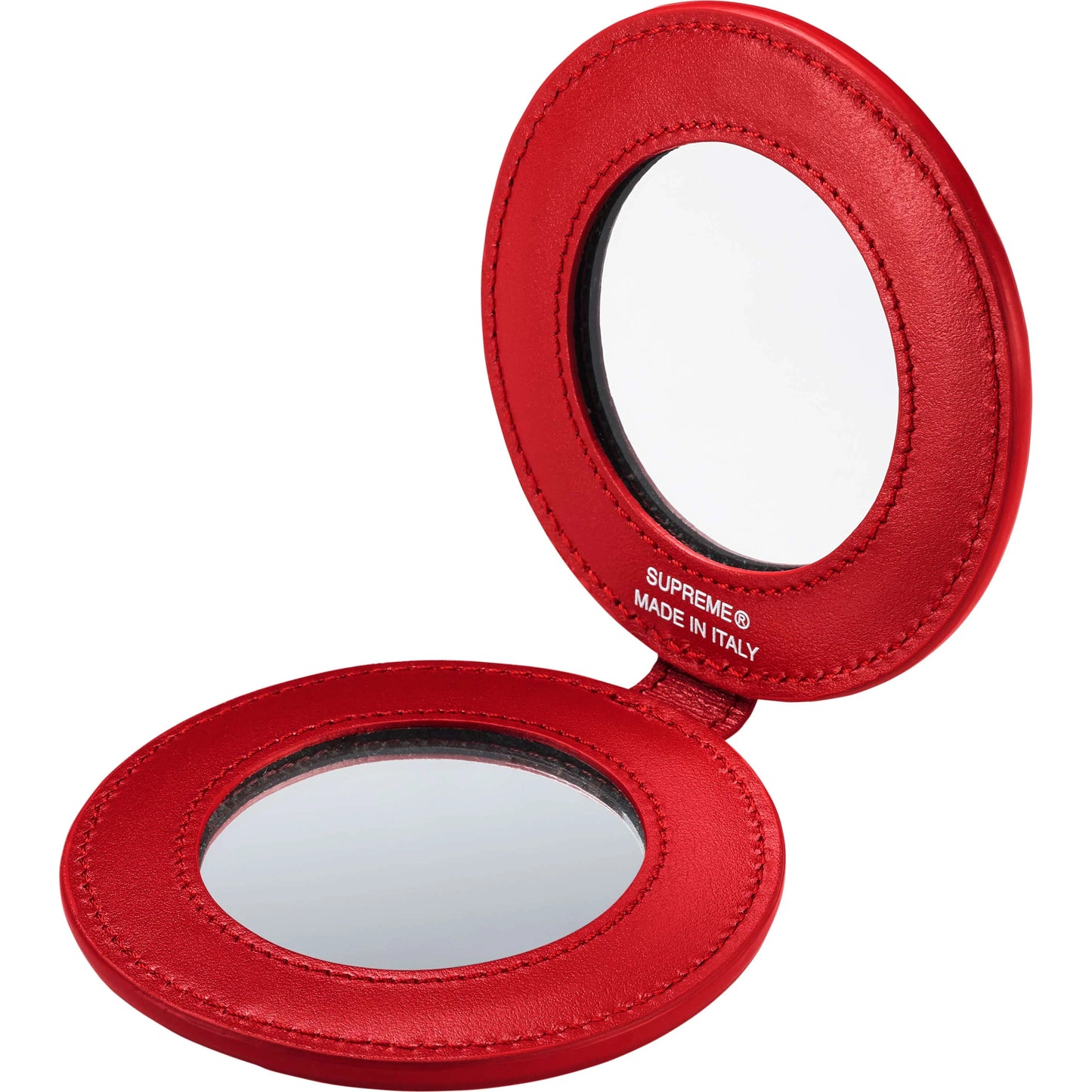 Supreme Leather Pocket Mirror "Red"
