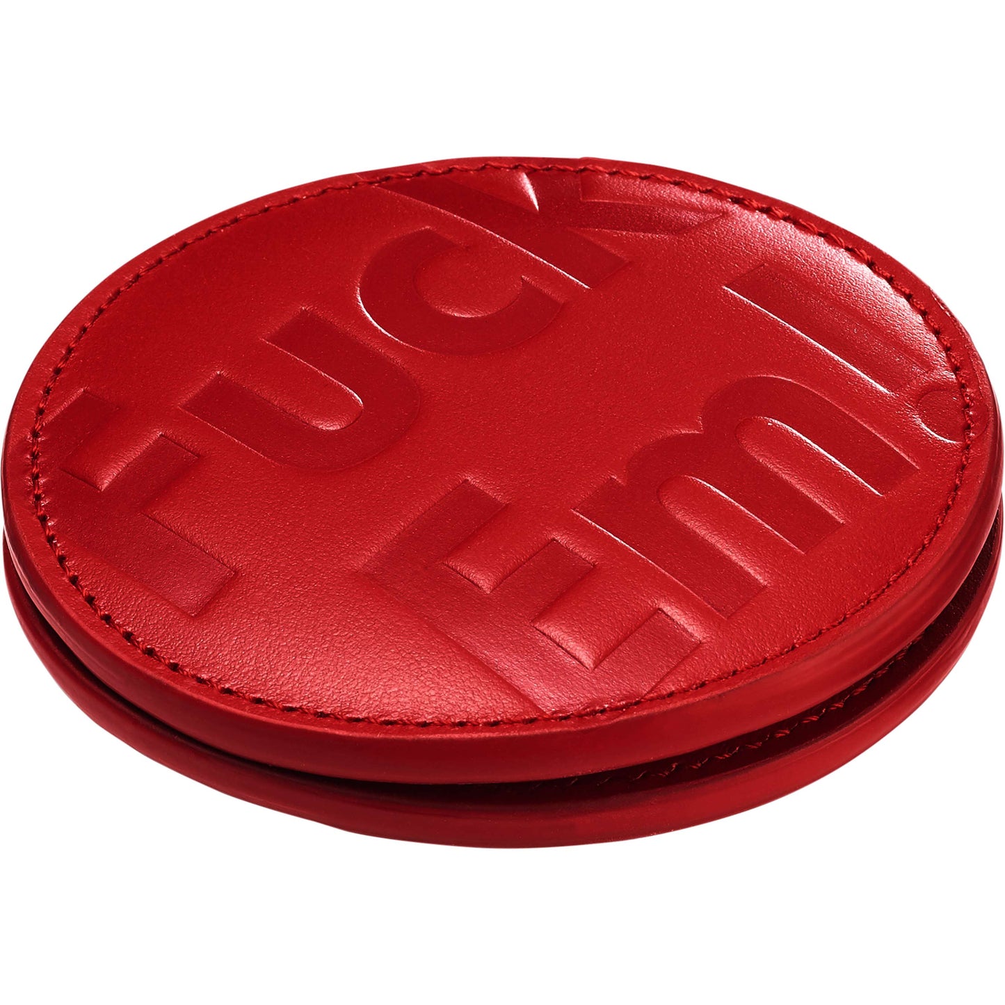 Supreme Leather Pocket Mirror "Red"
