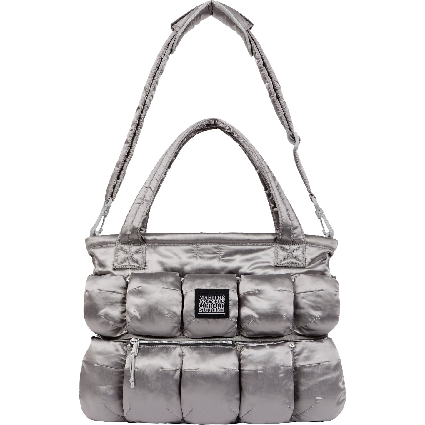 Supreme Marithe + Francois Girbaud Pokachu Puffer Tote Bag "Silver"