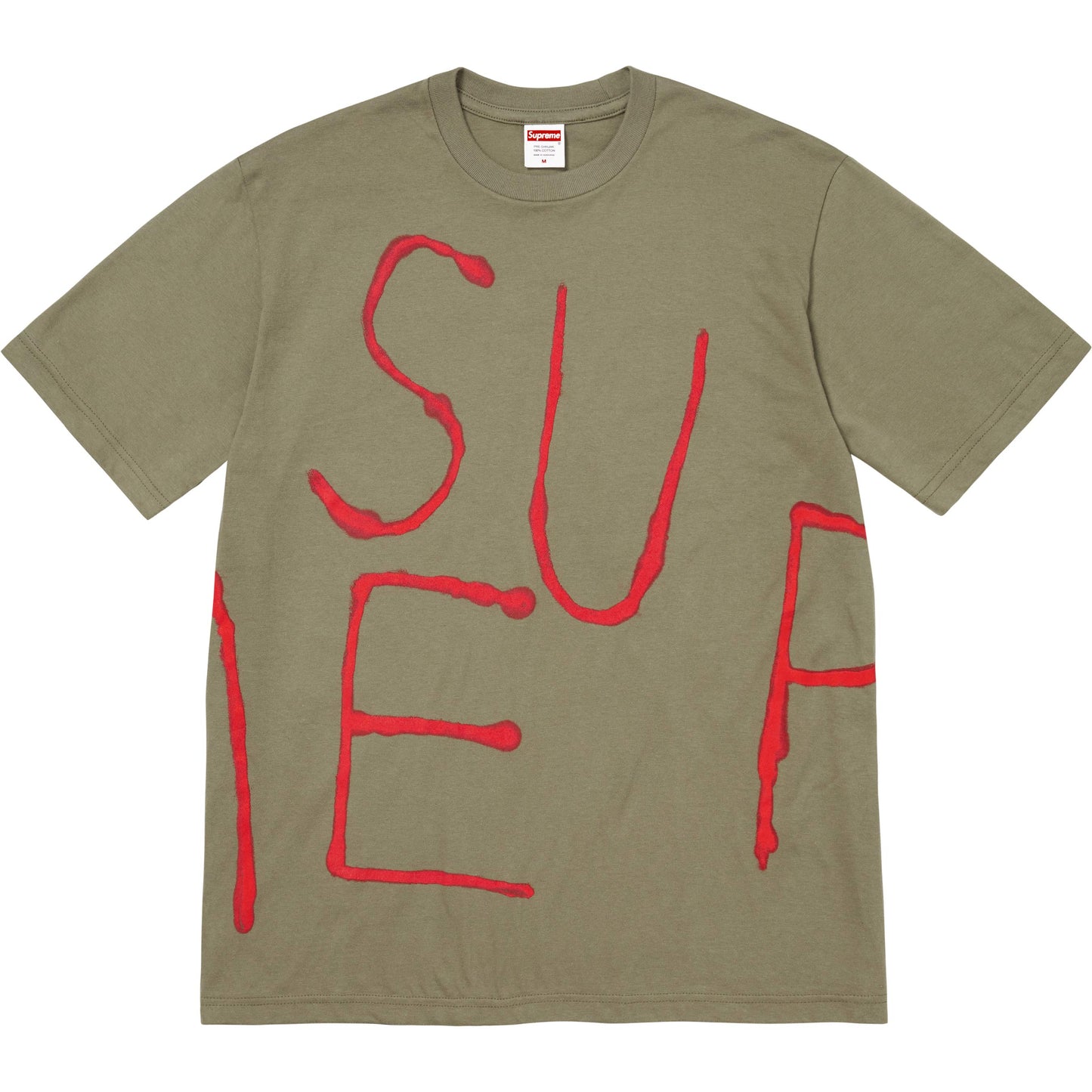 Supreme Painted Tee "Olive"