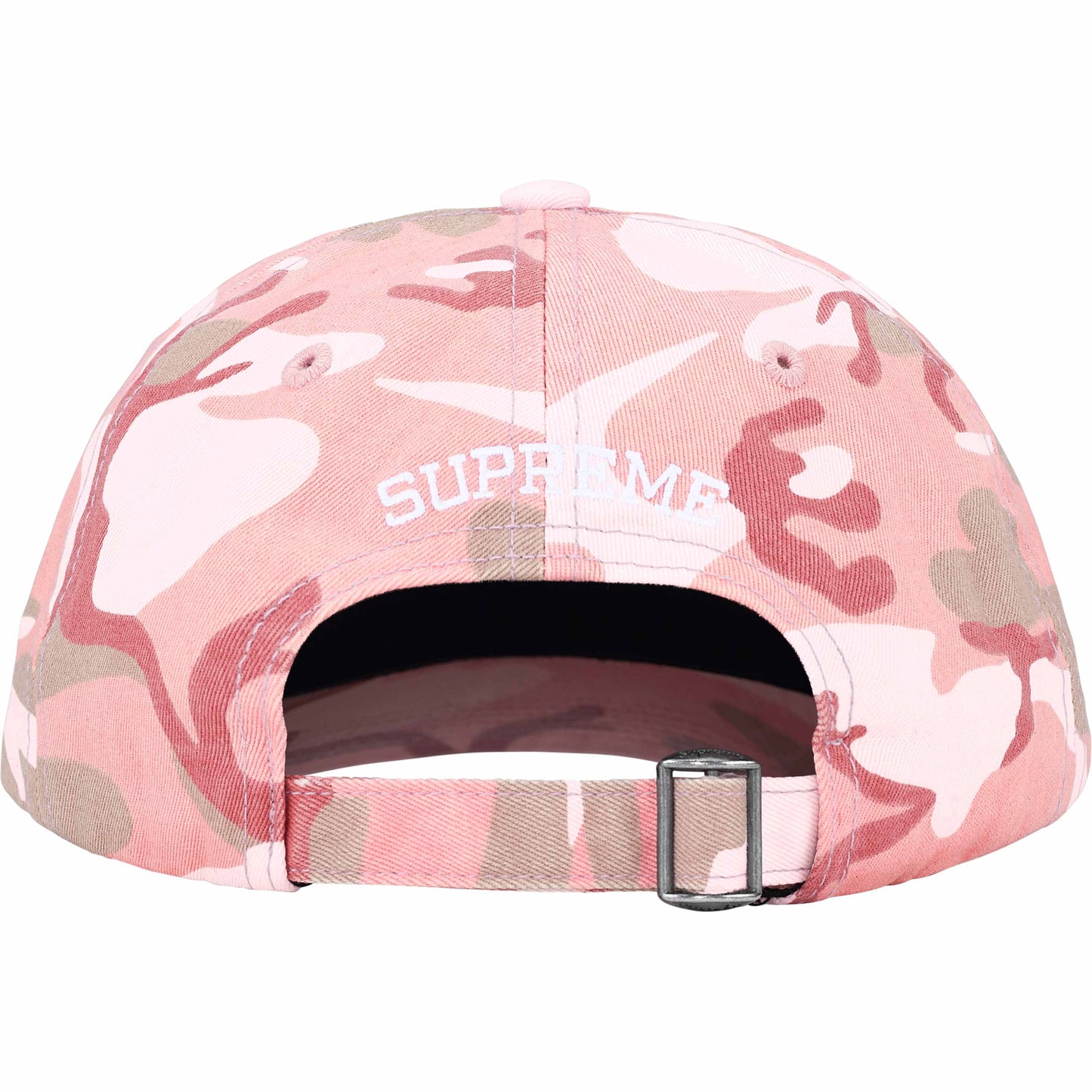 Supreme Pigment Coated S Logo 6-Panel "Pink Camo"