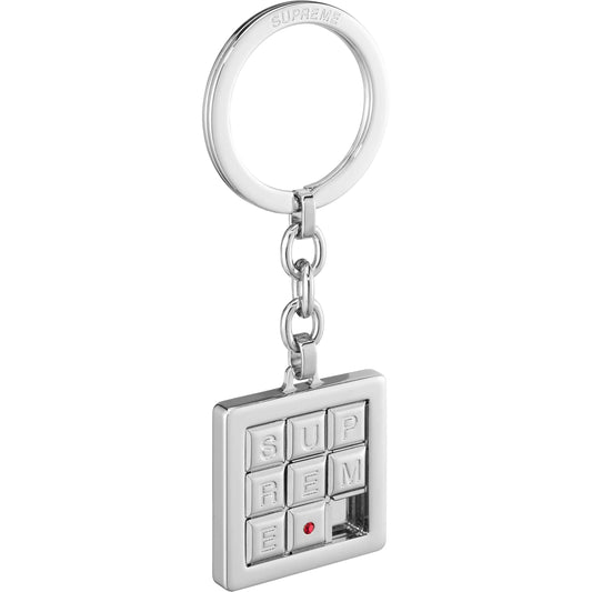 Supreme Puzzle Keychain "Silver"