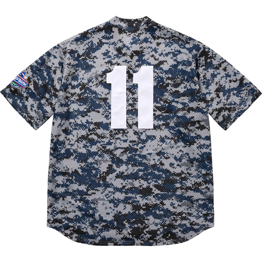 Supreme S Logo Baseball Henley "Digi Camo"