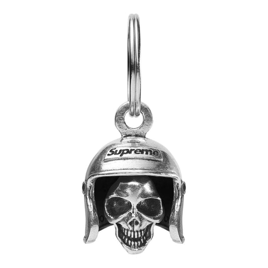 Supreme Skull Bell Keychain "Silver"