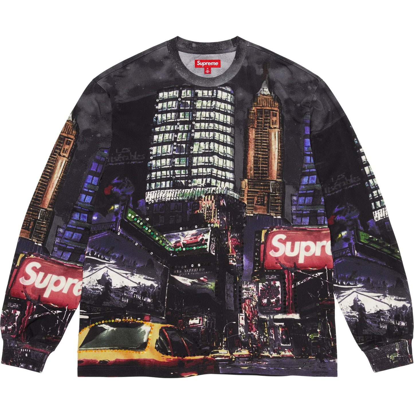Supreme Skyline Sequin L/S Top "Night"