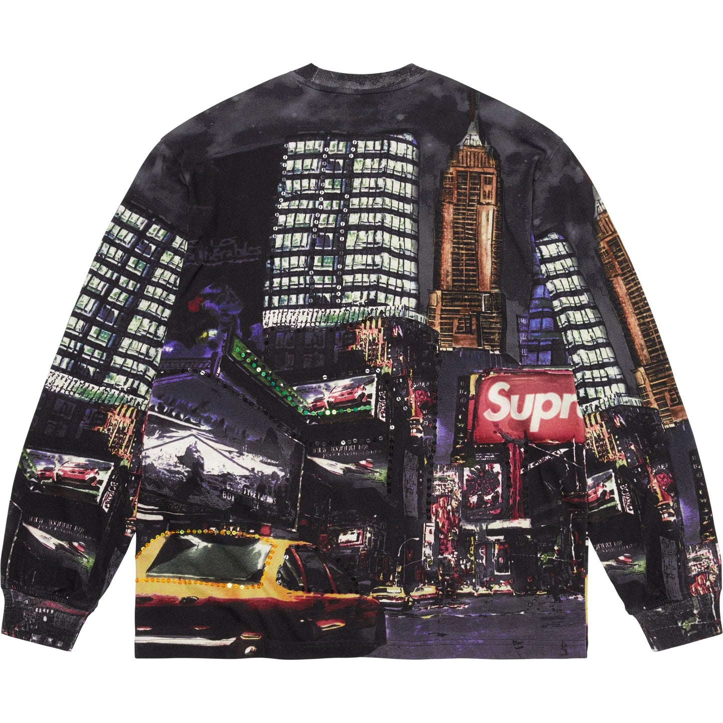 Supreme Skyline Sequin L/S Top "Night"