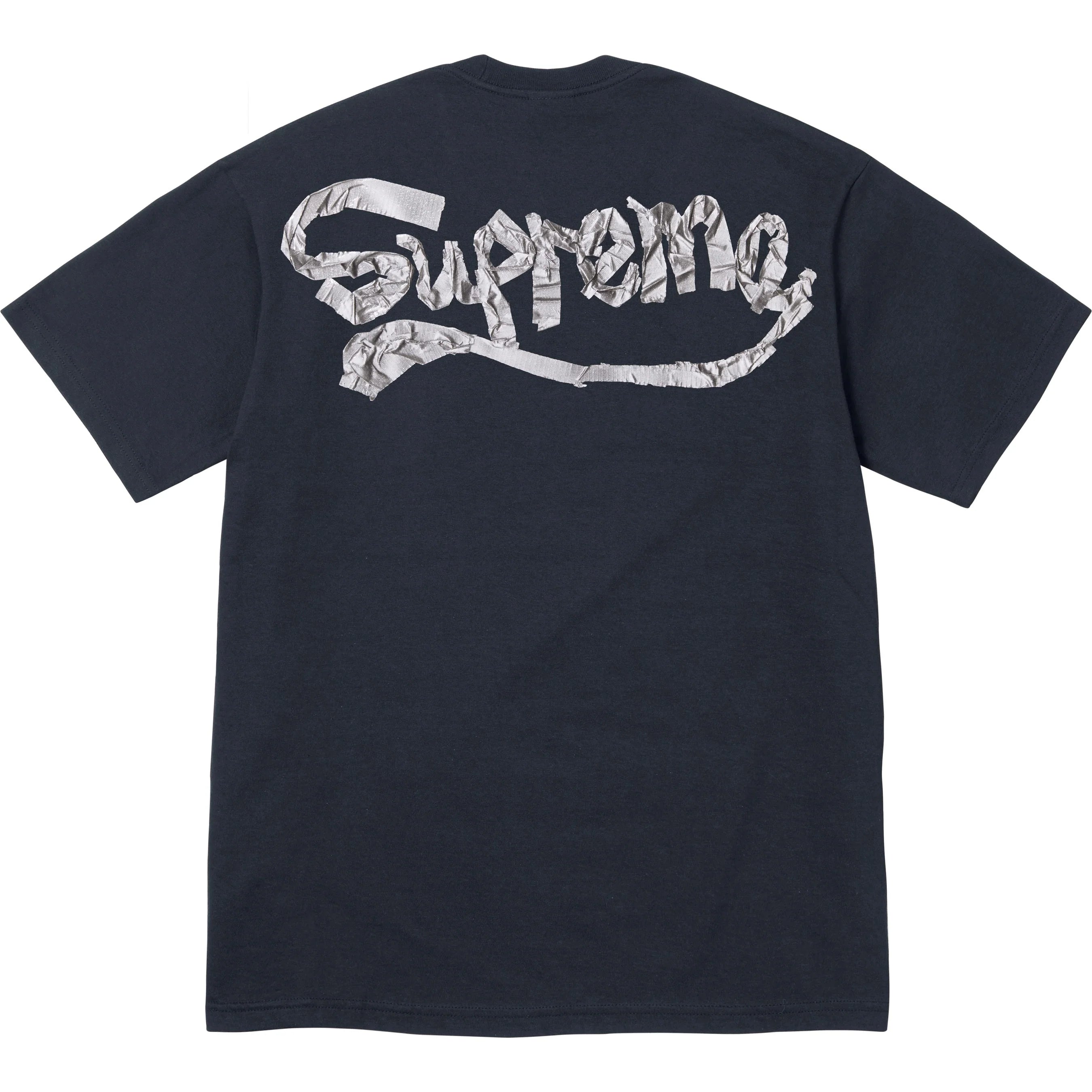 トップス Supreme Tape Tee Navy Supreme Tape Tee 