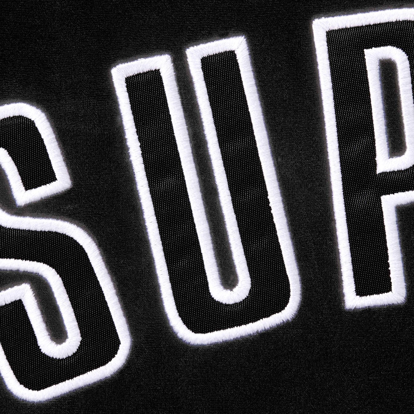 Supreme Velvet Baseball Jersey "Black"