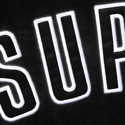 Supreme Velvet Baseball Jersey "Black"