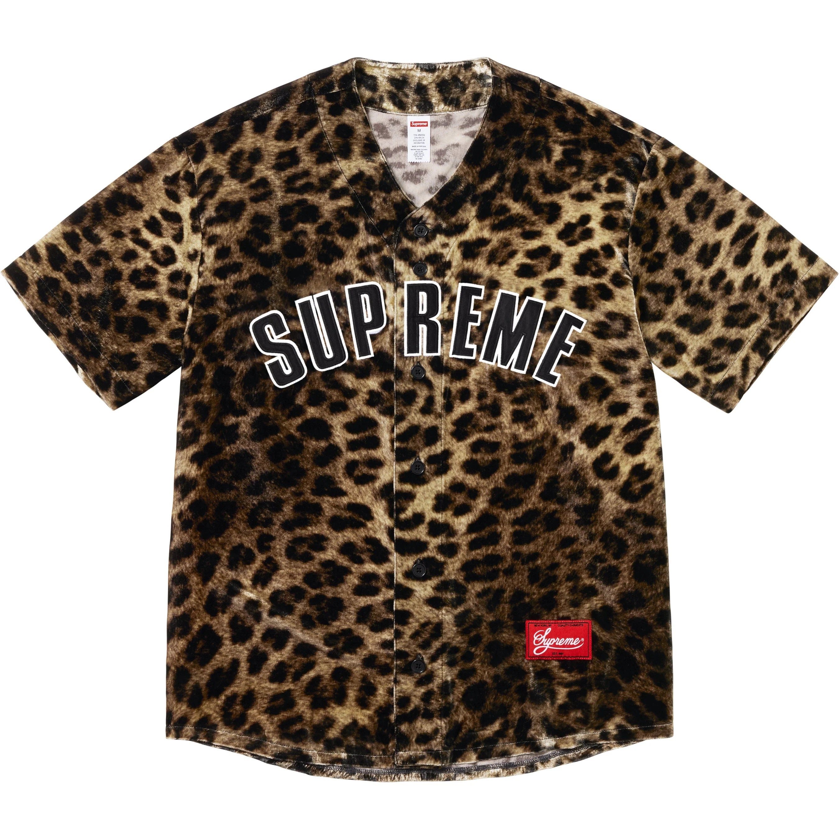 Supreme Velvet Baseball Jersey 