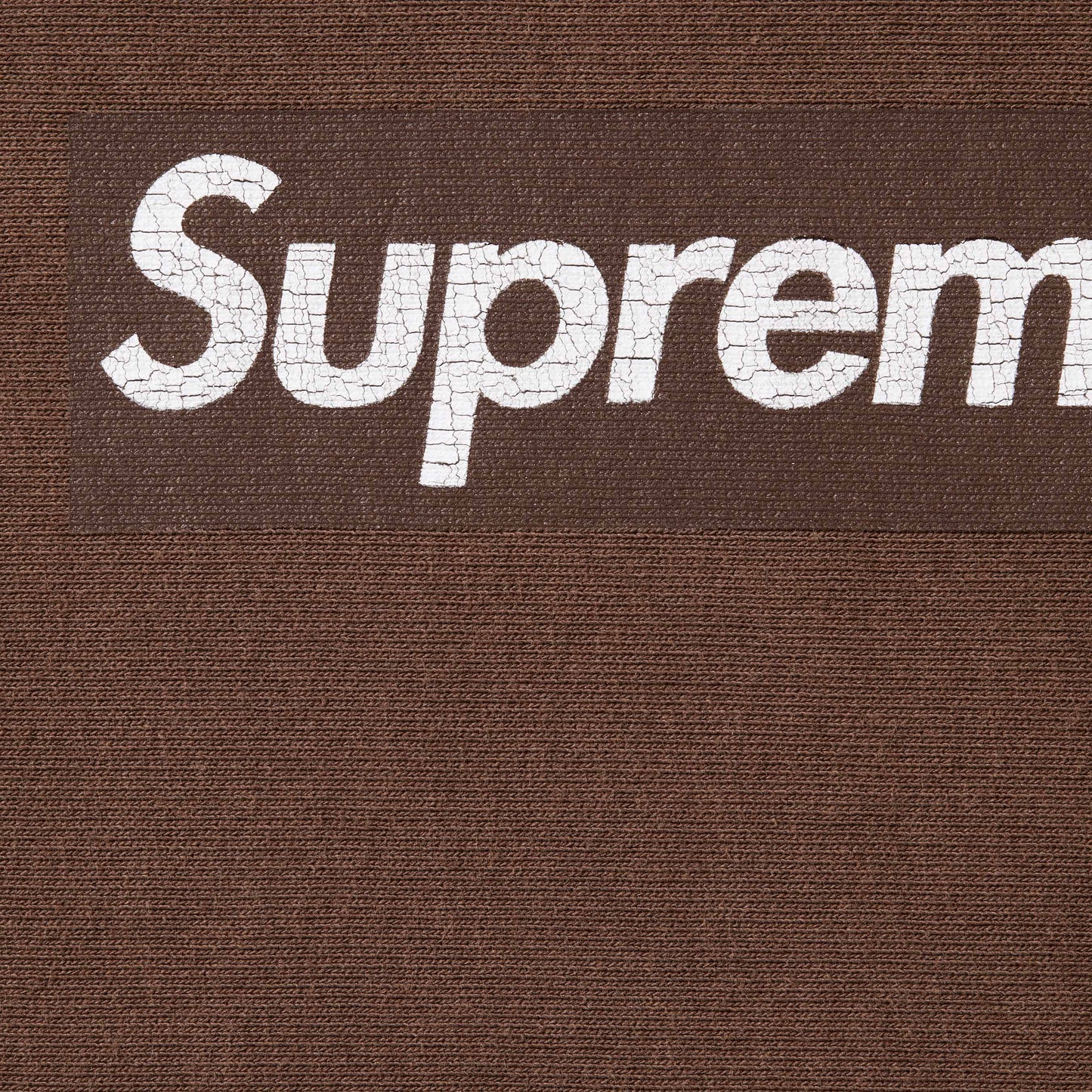 Supreme Washed Box Logo Crewneck "Brown"
