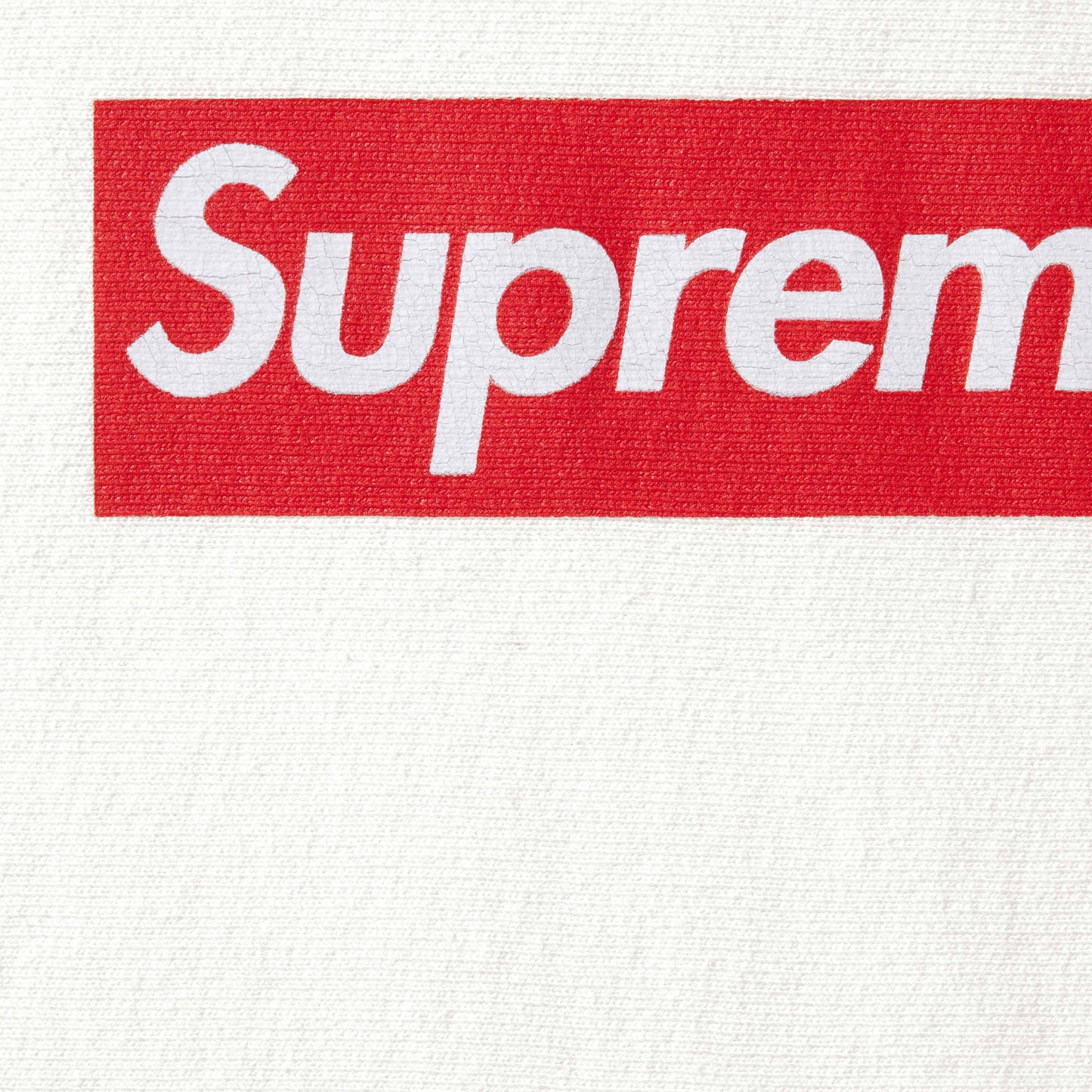 Supreme Washed Box Logo Crewneck "White"