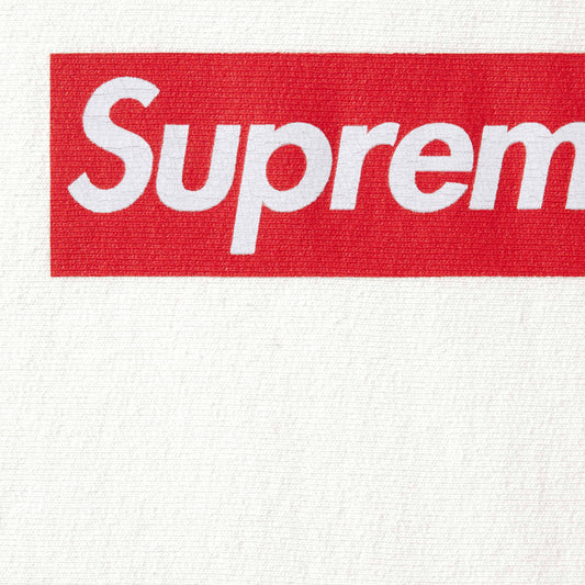 Supreme Washed Box Logo Crewneck "White"