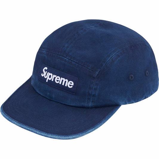 Supreme Washed Chino Twill Camp Cap "Indigo"