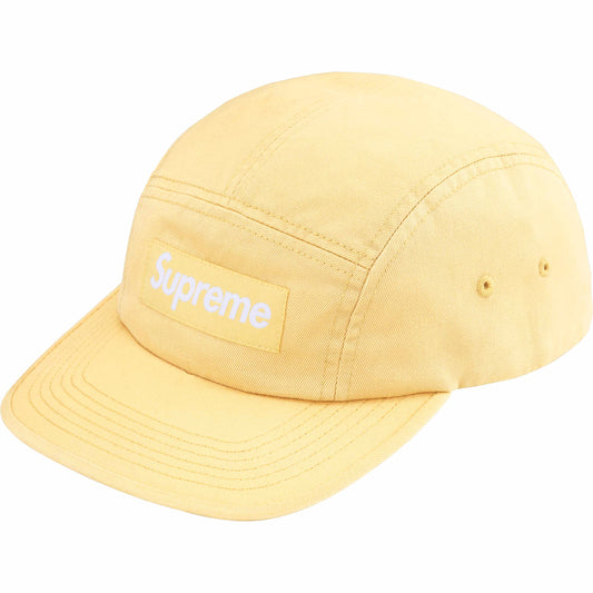 Supreme Washed Chino Twill Camp Cap "Light Yellow"