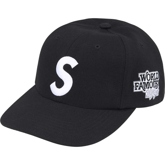 Supreme World Famous S Logo 6-Panel "Black"