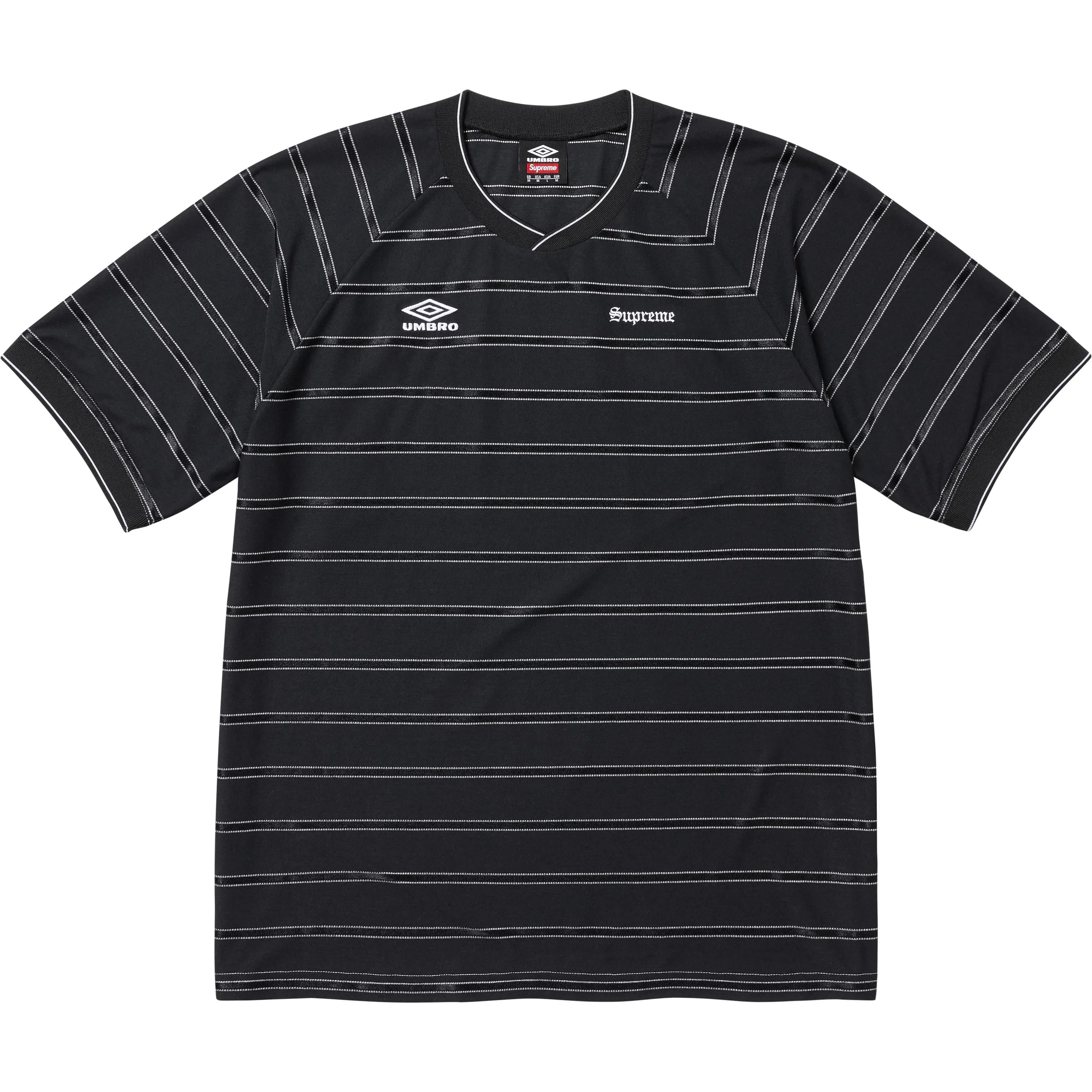 ウェア Supreme x Umbro Stripe Soccer Jersey S Supreme x Umbro Stripe Soccer Jersey 