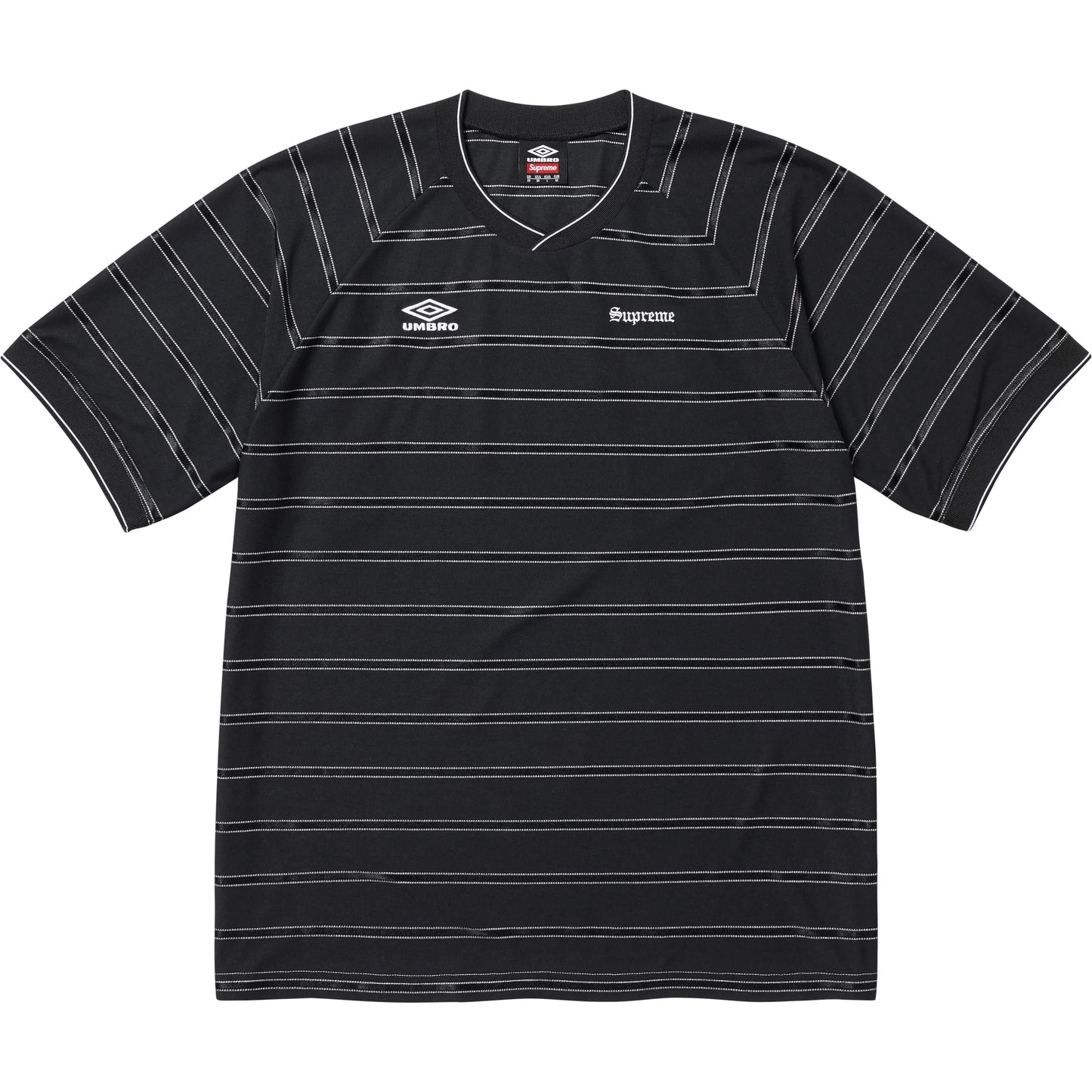 Supreme x Umbro Stripe Soccer Jersey "Black"
