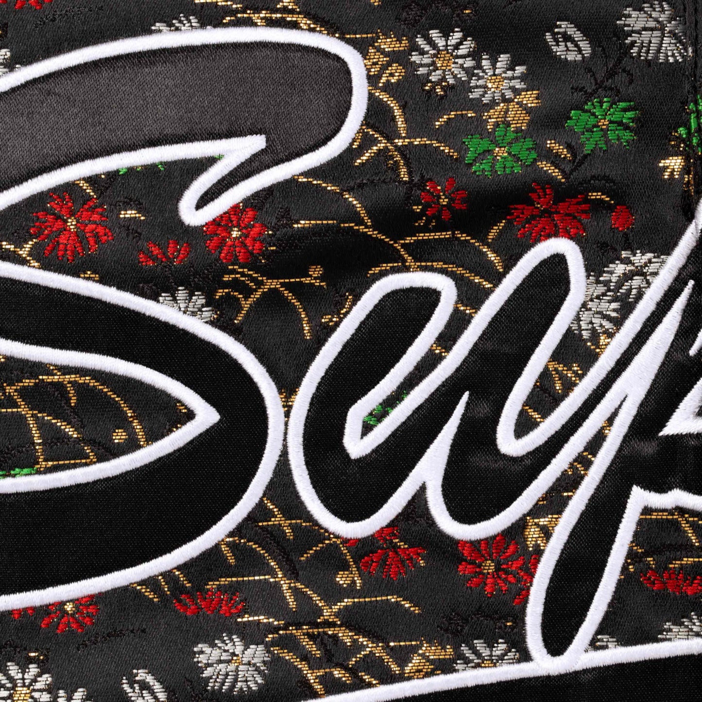 Supreme Floral Jacquard Baseball Jersey "Black"