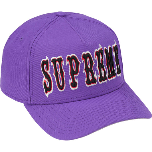 Supreme Gothic Outline Adjustable New Era "Purple"