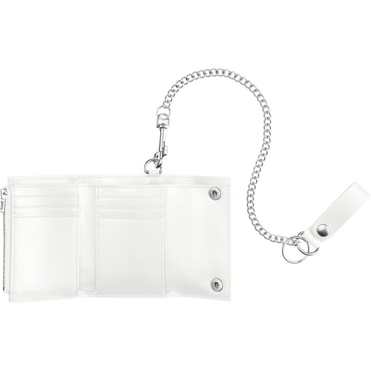 Supreme Leather Chain Wallet "White"