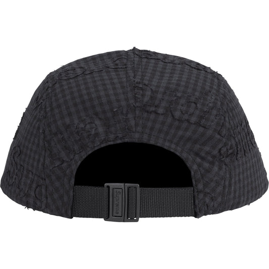 Supreme Monogram Gingham Camp Cap "Black"