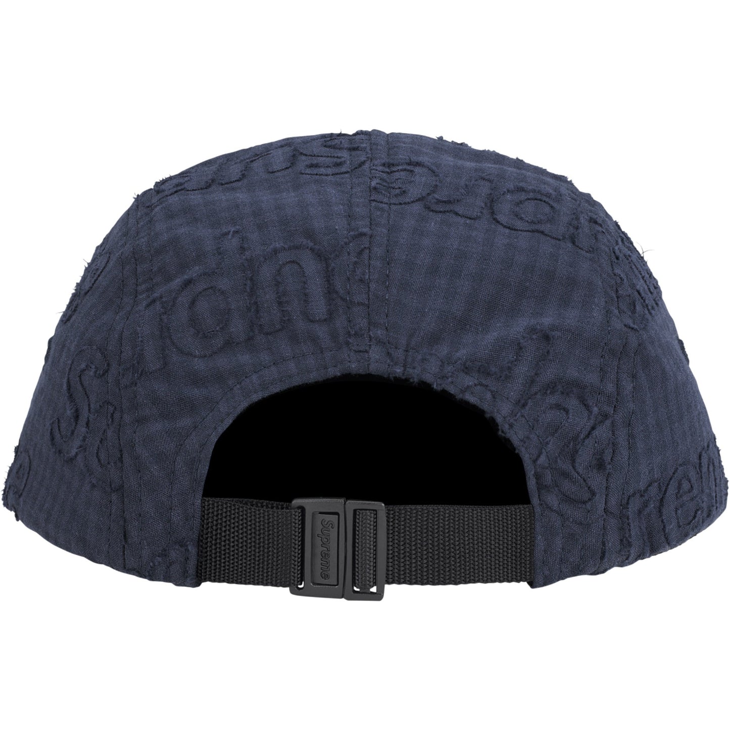 Supreme Monogram Gingham Camp Cap "Navy"