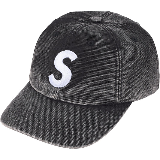 Supreme Pigment Coated S Logo 6-Panel "Black"