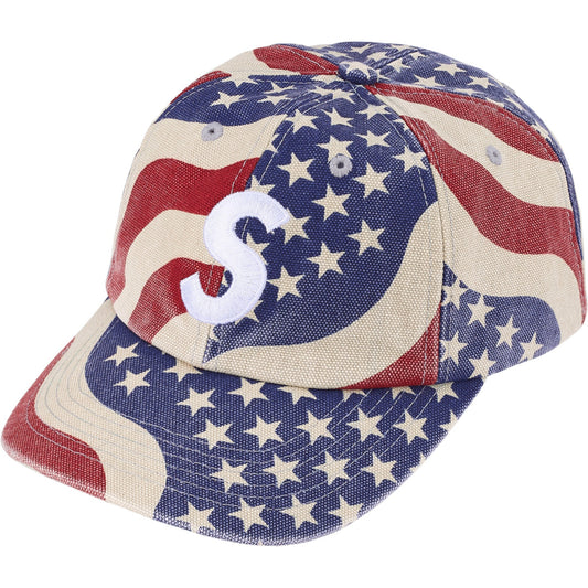 Supreme Pigment Coated S Logo 6-Panel "Flag"