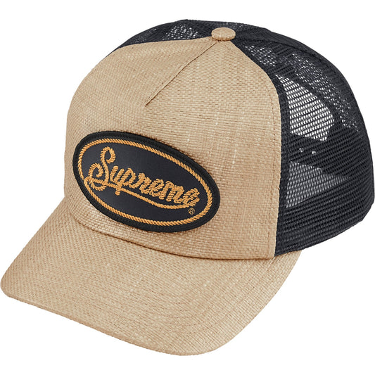 Supreme Raffia Mesh Back 5-Panel "Tan"