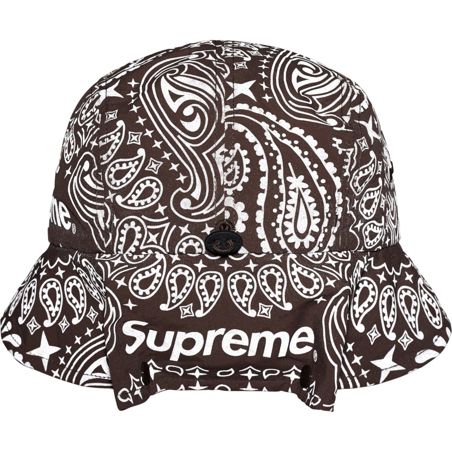 Supreme Reflective Bandana Sunshield Camp Cap "Brown"