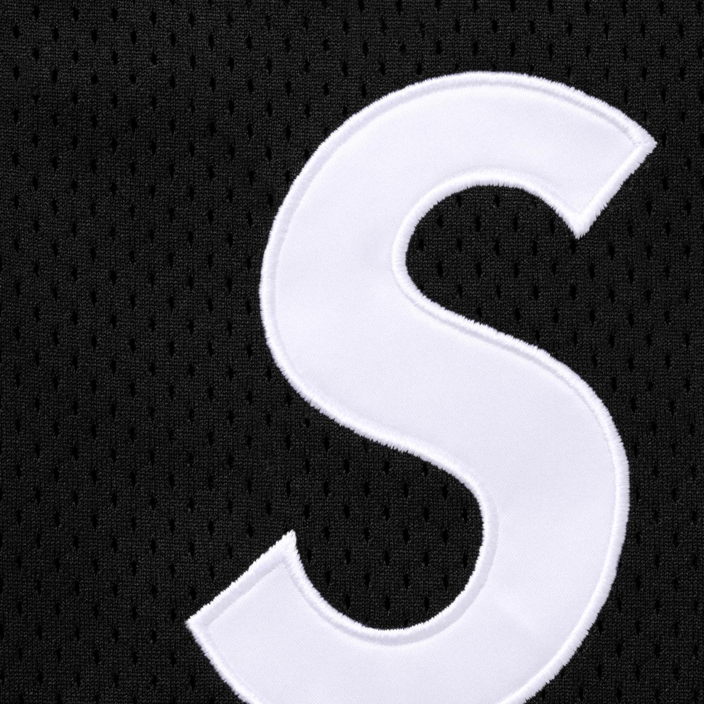Supreme S Logo Baseball Henley "Black"