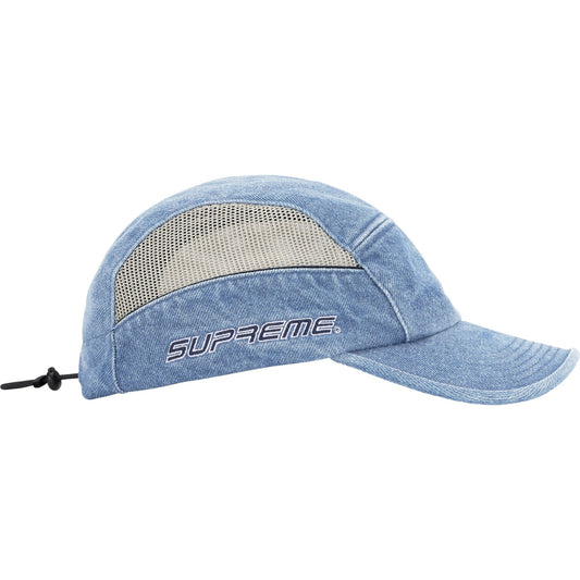 Supreme Side Mesh Piping Camp Cap "Denim"