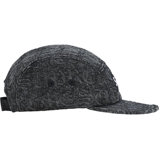 Supreme Stitched Old English Denim Camp Cap "Black"