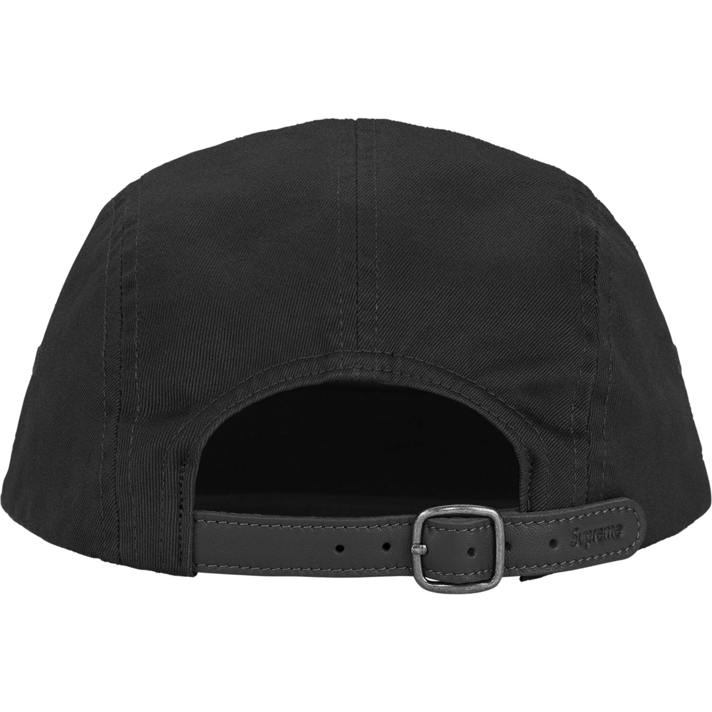 Supreme Washed Chino Twill Camp Cap "Black"