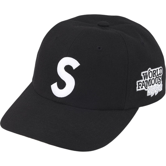 Supreme World Famous S Logo 6-Panel "Black"